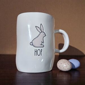 HTF Rae Dunn Hop Pink Easter Bunny Extra Large Coffee Mug